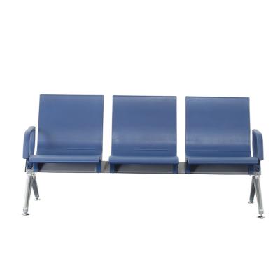 China Modern Durable Stainless Steel 3 Seater Airport Chair Hospital Public Three Seater Waiting Chair for sale