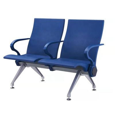 China Modern Hospital Chair Stainless Steel 3 Seater High Back Waiting Chair For Airport for sale