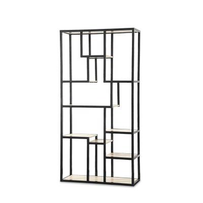 China High Quality Solid Wood Frame Metal Light Book Shelves Bookcases Racks Office Bookcases Steel Shelves for sale