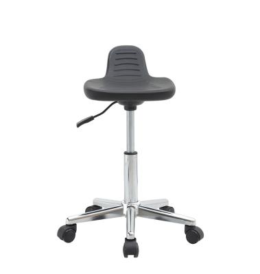 China Modern Aluminum Adjustable Ergnomic Esd Lab Chairs , Stool Lab Chair With Wheel for sale