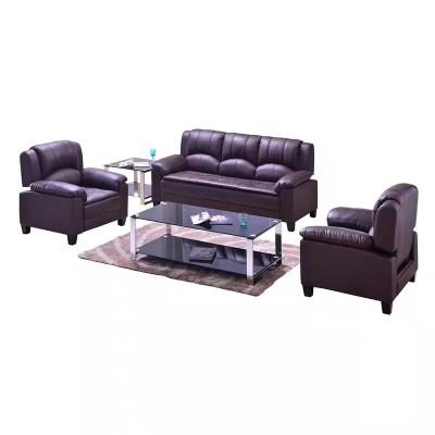 China (Size) Modern Adjustable Comfortable Leather Reception Sofa Office Desk Sofa For Waiting Room for sale