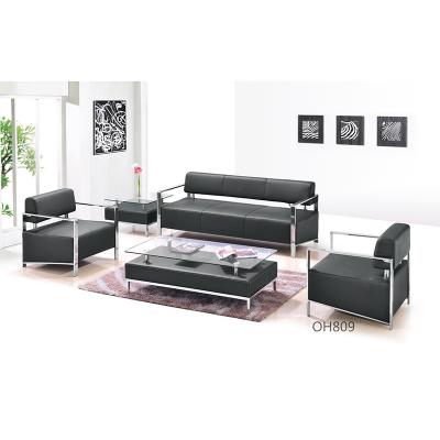 China (Size)Modern Adjustable Sofa Reception Furniture Simple Leather Office Furniture Set for sale