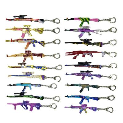 China Key Chain Pendant Model Metal Toy PUBG Metal With CPRA Design Of M416 AKM M24 M762 SKS M24 98K AWM for sale