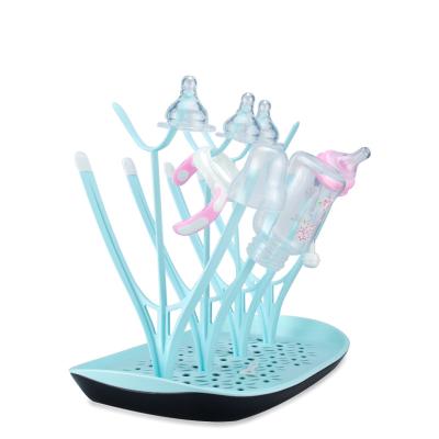 China BPA Free Baby Bottle Drying Rack with Tray, High Capacity Easy Clean Storage Bottle Holder for Bottles, Teats, Cups, Pump Parts for sale