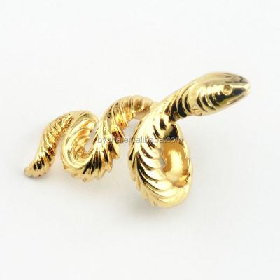 China Wholesale Adjustable Stainless Steel Fashion Jewelry Stainless Steel Snake Shape Rings Men for sale