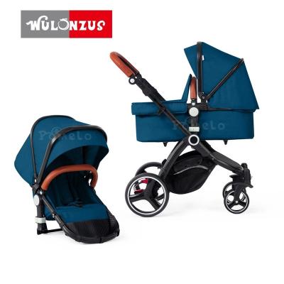 China Fold Easier Baby New Pattern Canvas Prams New Hot Selling Baby Stroller Luxury 3 in1 Design for sale