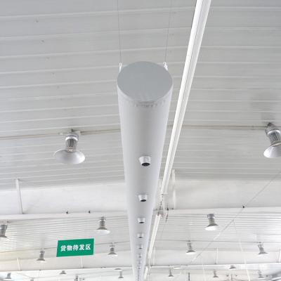 China Large Duct Design Flexible Airflow Controllable Fabric 100% Polyester Foldable Ventilation Column for sale