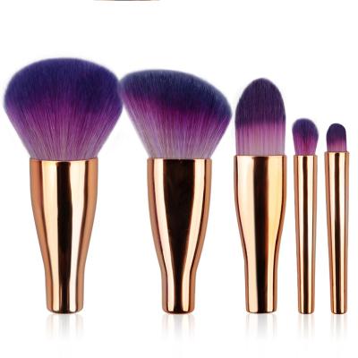 China Angular Blush Wholesale Mini Small Travel Makeup Brush Set Travel Makeup Brush Portable Travel Size Mini Makeup Brush Set for sale