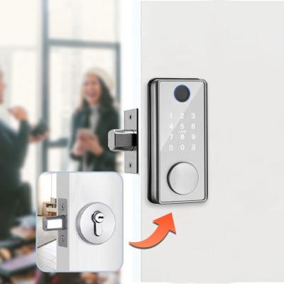 China Pulido Home Smart Lock Office Apartments Hotel Keyless Fingerprint Door Lock with Card APP Smart Door Lock for sale