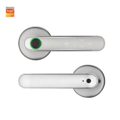 China Hotel Apartments Office Prison Pulido RFID Card Smart Lever Handle Home Door Lock Lock Keyless Entry Biometric Digital Smart Electronic Door Lock for sale