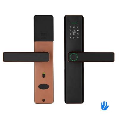 China Home Hotel Apartments Office Prison Pulido Fingerprint Smart Door Lock BLE Password Apartment Room Lock Keyless Wifi Locks Smart Fingerprint Door Locks for sale