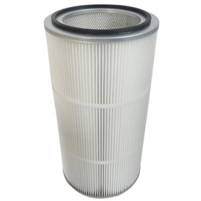 China Pneumatic oil and gas filter polyester dust removal filter cartridge equipment inlet filter cartridge dust collector for sale