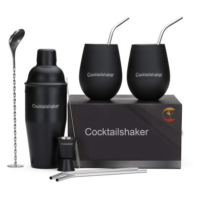 China 2020 Viable Shaker Set Stainless Steel Cocktail Shaker Bar Tools Amazon Hotsell for sale