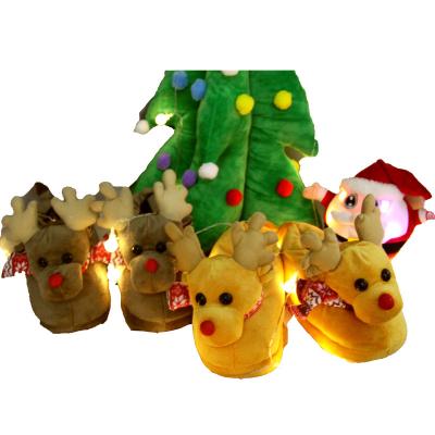 China Damping Hot Amazon Sale Fuzzy Animal Slippers Moose Giraffe Dog Slippers For Toddler Kids Boys Girls Toddlers for sale