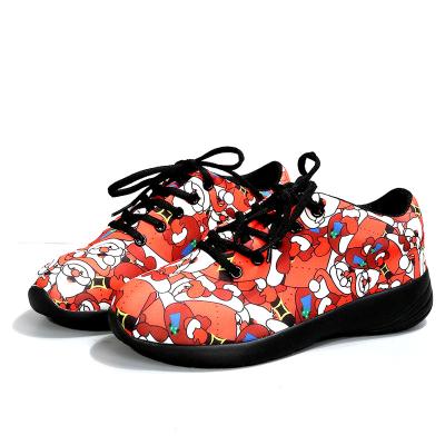 China Around 2022 Autumn Christmas Casual Wear PU Sports Women's Rubber Sole Shoes for sale