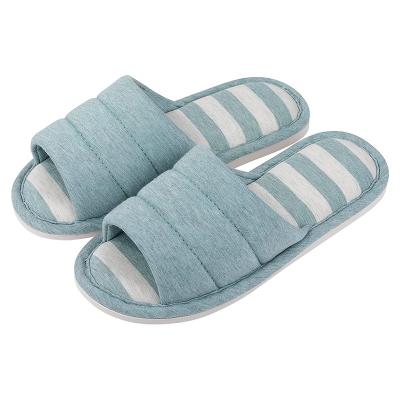 China Cushioning Women Open Toe Soft Memory Foam Cotton Slippers Indoor Bedroom Slippers Shoes for sale