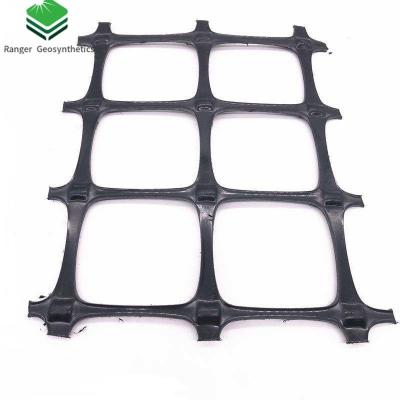 China 800-50 High Strength Industrial Polyester Uniaxial Geogrid for Driveway Basement for sale