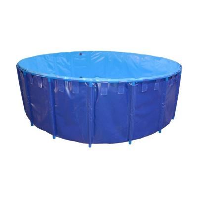 China Eco - Friendly Round Fish Farming Tank Tarpaulin for sale