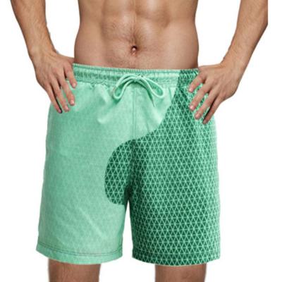 China 2020 Summer Surf Beach Breathable Quick Dry Thermo Sensitive Board Shorts Color Changing Mens Swim Shorts for sale