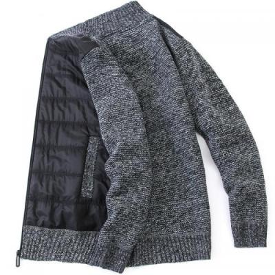 China Spandex / Polyester Mens Sweaters Polyester Slim Fleece Jacket Mens Coat Clothes 558496 for sale