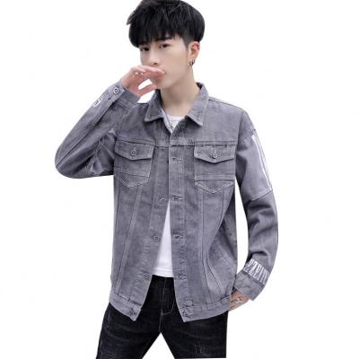 China 2021 Wholesale Custom Made Denim Men's Long Jacket Viable Jean Hoodie Blue Jeans Jacket For Men for sale