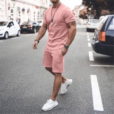 China CS041 Breathable Accept Customization Plus Size Casual 2 Piece Outfit Men's Outfits Summer Set for sale