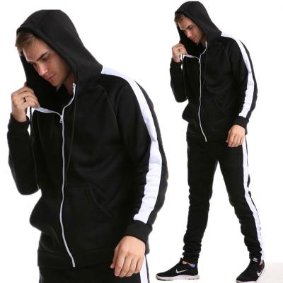 China Anti-wrinkle Autumn Round Neck Zipper Sweatsuit Plus Casual Tracksuit Men's Cashmere Tracksuits Sports Two Piece Set for sale