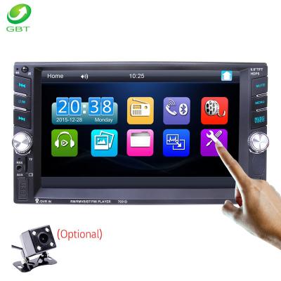 China AUX digital video recorder. Universal 6.5 Inch 2 Car Radio USB FM BT MP5 Mirrorlink Universal Handsfree Din Audio for sale