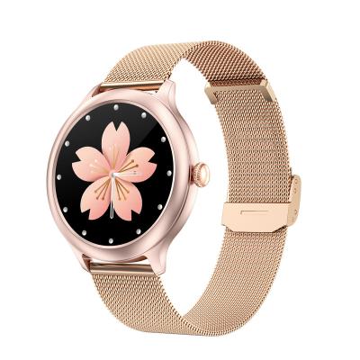 China Touch Screen Ladies Aluminum Alloy Case Dial DIY Heart Rate Blood Pressure DK19 Smart Watch for sale