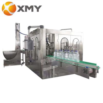 China Disposable Beverage 5L 10L 15L One Time Use Bottle Pure Water Rinsing Filling Capping Machine for sale