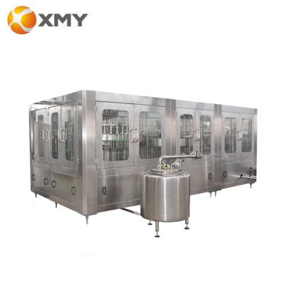 China Beverage Zhangjiagang 3 in 1 machine production monoblock beverage carbonated hot filling capping and sealing line for sale