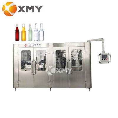 China Automatic Beverage Vodka Alcohol White Wine Beer Glass Bottle Cleaning Automatic Filling Bottling Capping Machine for sale