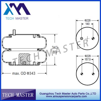 China Convoluted Double Air Rubber Spring Firestone W01-358-7790 Air Suspension Bellows for sale