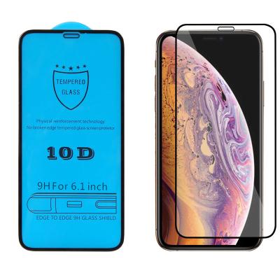 China Easy install full cover screen protector film screen protector shockproof tempered glass 10d for iphone 12 mini pro iphone max 11 pro max for sale