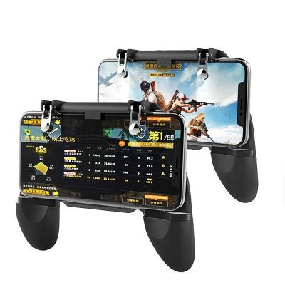 China Touch Buttons W10 Wireless Grip Smart Phone Joystick Triggers Fire Shooter Game For Pubg Mobile Controller for sale