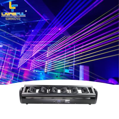 China LANDSCAPE Guangzhou Lightful 12W RGB Laser Moving Head Laser 6 Cabezas RGB 6W for sale