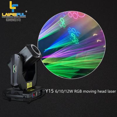 China Moving Head Lazer RGB Dmx 10w RGB Laser Light Head LANDSCAPE 10w Bar RGB DJ Moving Head Laser 6 Beam for sale