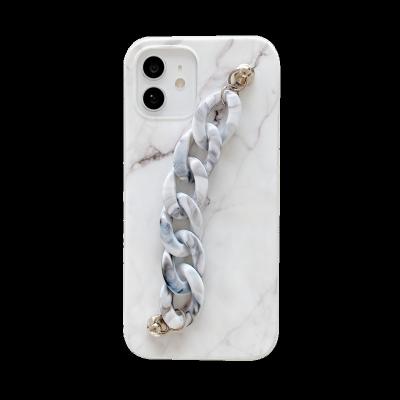 China Anti-lost Classic Marble Pattern Phone Case With Wrist Strap For iPhone 7 8 plus X XS XR 11 12 pro Max Mini for sale