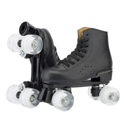 China High Quality Professional Aluminum Skate Scooter Wheels Four Wheels Quad Skate Plates Roller Flashing Skating Shoes for sale