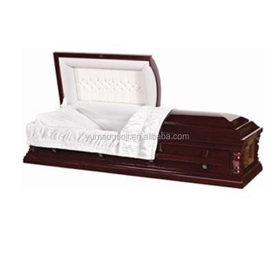 China European Style Best Selling Solid Wood Funeral Casket and Italian Style Casket for sale