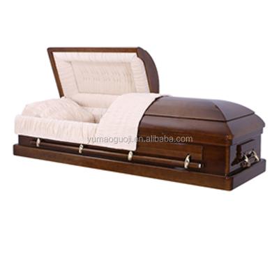 China TRANQUALITY style European wooden funeral casket and used caskets for sale for sale