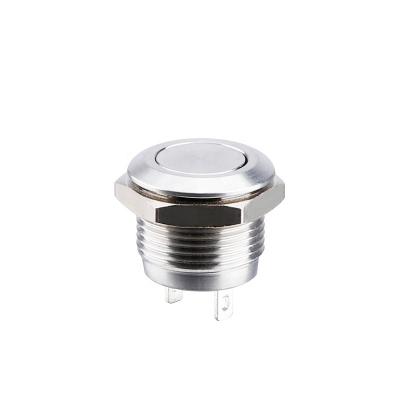 China Momentary Flush 12mm Short Metal Push Contact Off- Switch (Top) for sale