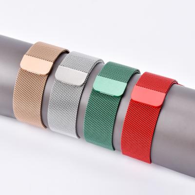 China Luxury Brand Magnetic Milanese Loop Stainless Steel Watch Band For Apple Watch Series 6/5/4/3/2/1 Strap for sale