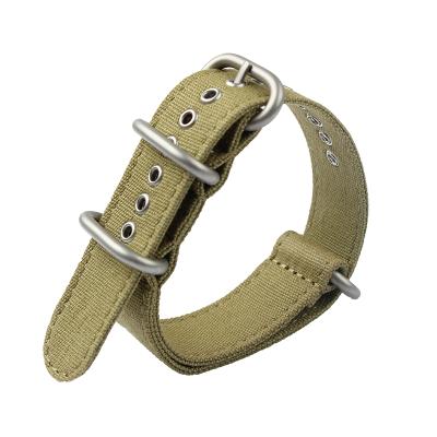 China High Quality Fabric Canvas Bands Stainless Steel Buckle Fabric Strap Canvas NATO Watch Band for sale