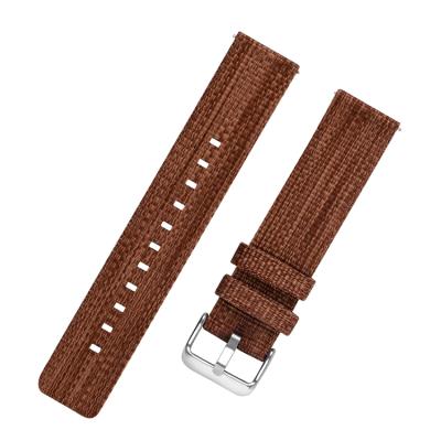 China Premium Fabric Fashion Nato Canvas Watch Strap Canvas Band 2 Pieces for sale