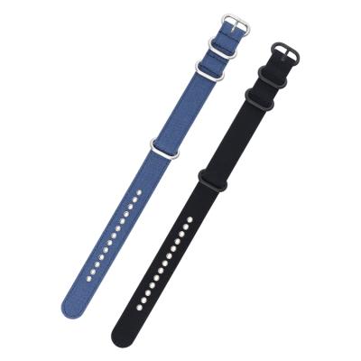 China Custom Fabric 20mm Zulu Strap Nato Quick Release Canvas Watch Band for sale