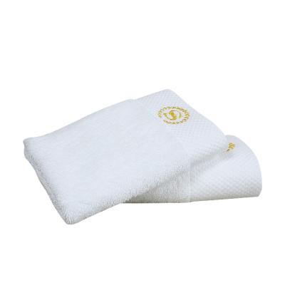 China Wholesale Logo Luxury 16S QUICK DRY Custom Cotton Hotel Hand Towel 100% White Bath Towel Bath Towel for sale