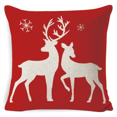 China Anti-Static Christmas Decorations Pillow Covers Plaid Decor Tile Cases Cushion Blanket Home Decorative for sale