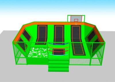 China Kids Zone Trampoline Park With Climbing Wall, Play Center Trampoline for children for sale