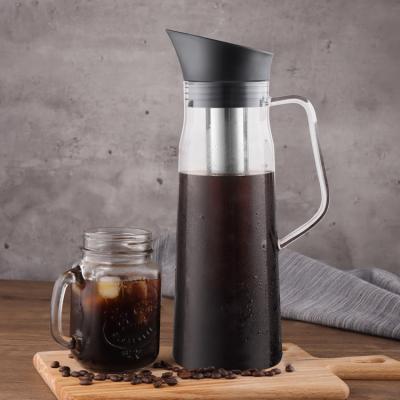 China Viable Newcomers Glass Cold Brew Coffee Maker Glass Water Jug for sale